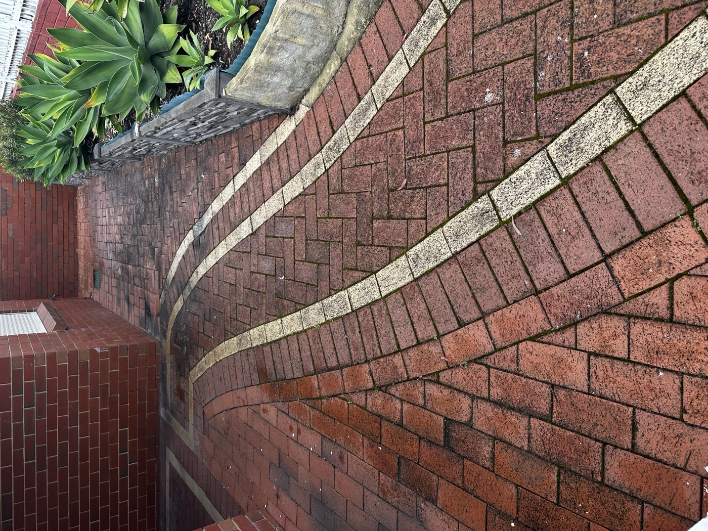After — clean brick paver driveway Perth