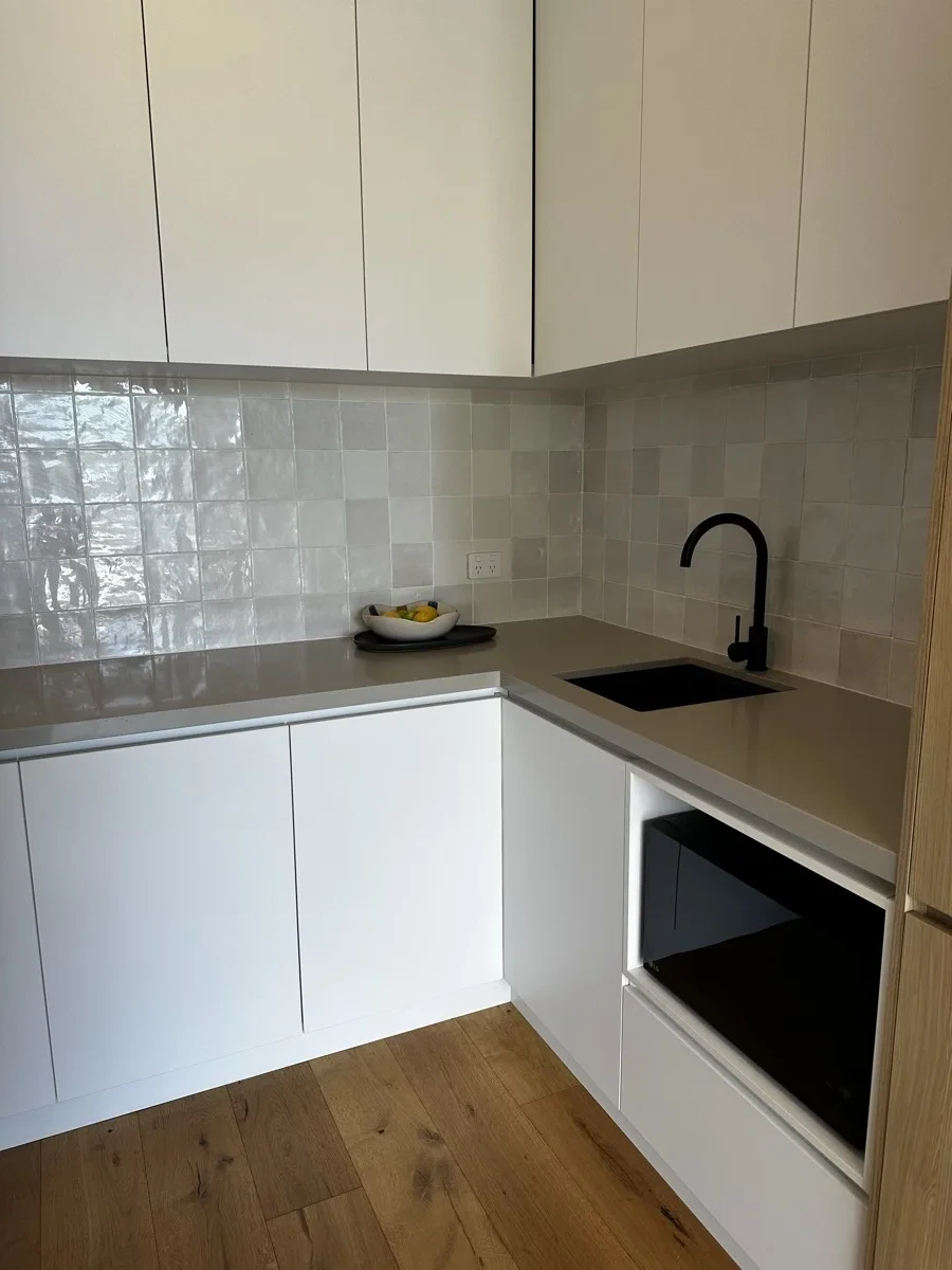 New kitchen detail clean after construction Perth